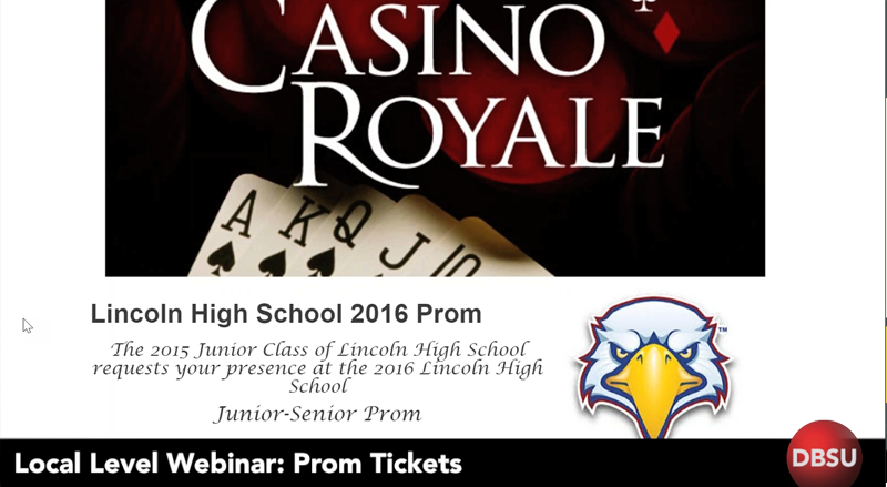 Local Level Events: Prom Tickets