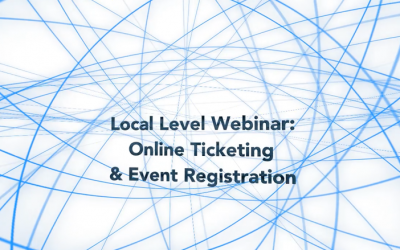 Local Level Events: Online Ticketing & Event Registration